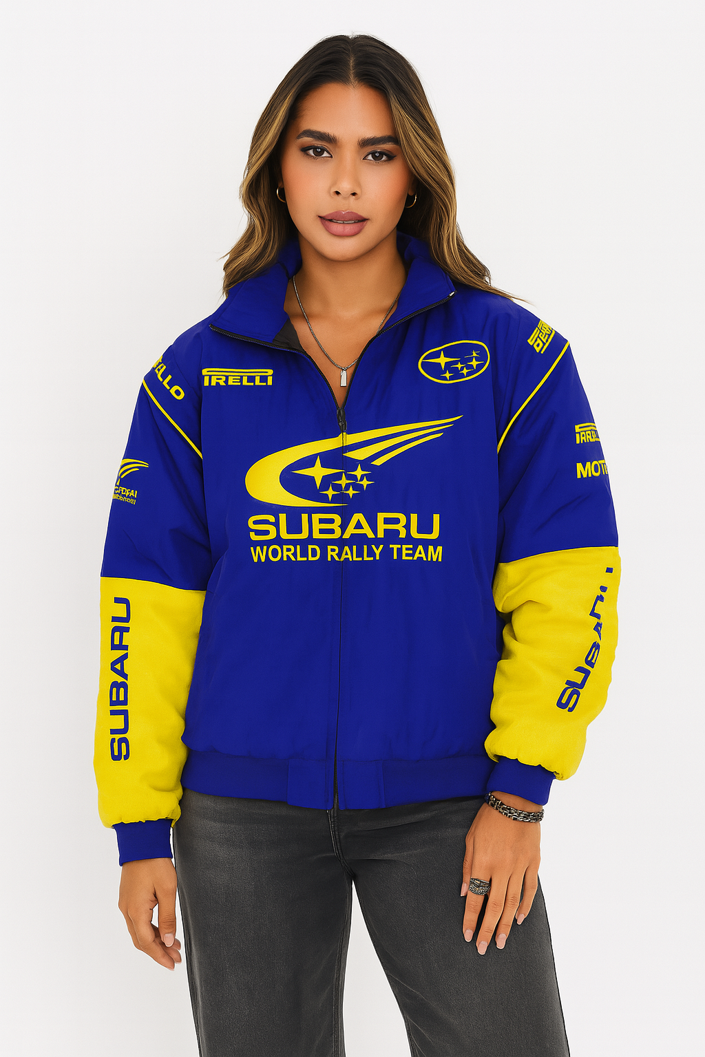 Jaqueta Vintage Rally World Edição Subaru Blue 90's - Unissex