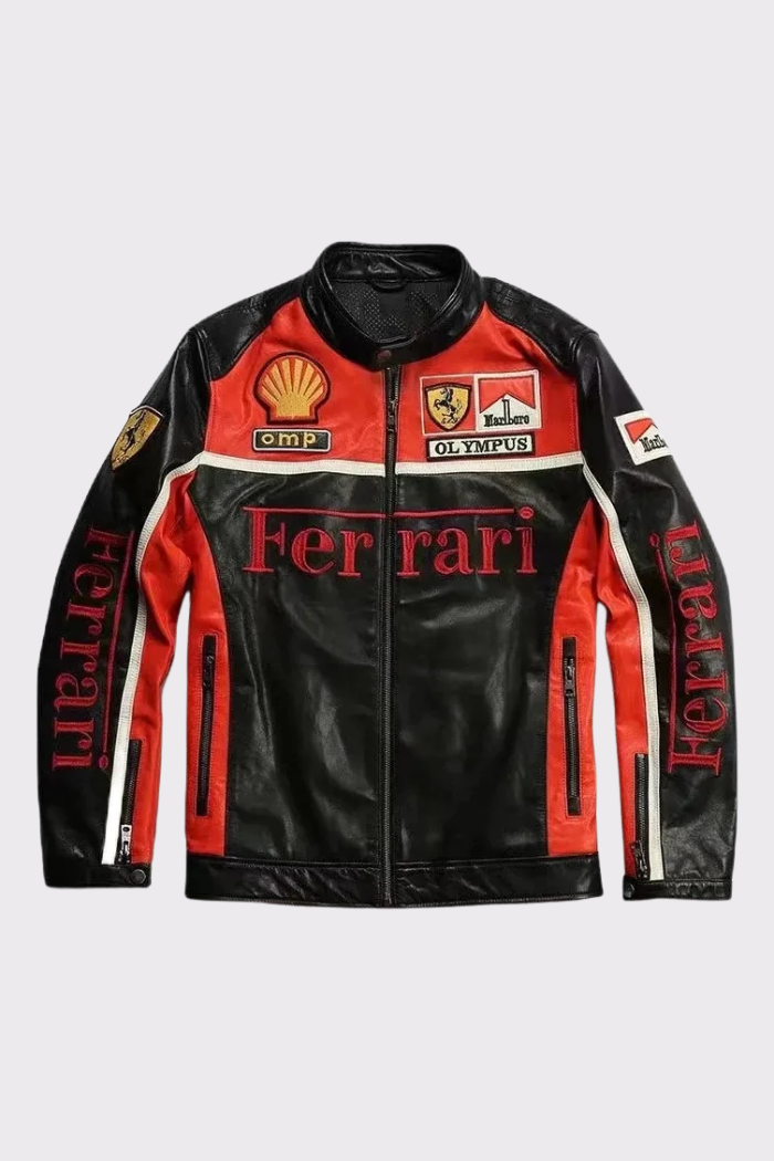 Jaqueta Motoqueiro de Couro Edição Scuderia - Limitada