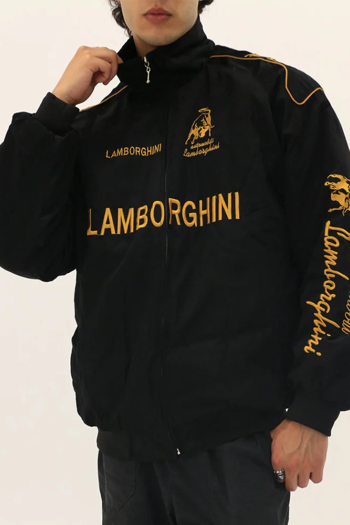 Jaqueta Vintage Motorsport Edição Lambo Automobili - Unissex