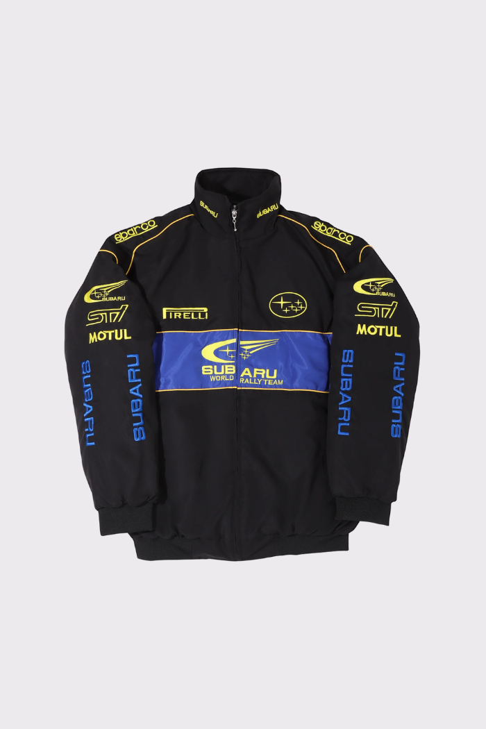 Jaqueta Vintage Rally World Edição Subaru Black 90's - Unissex