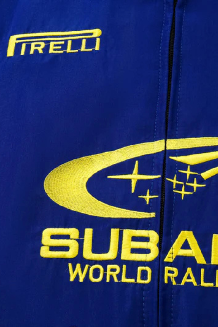 Jaqueta Vintage Rally World Edição Subaru Blue 90's - Unissex