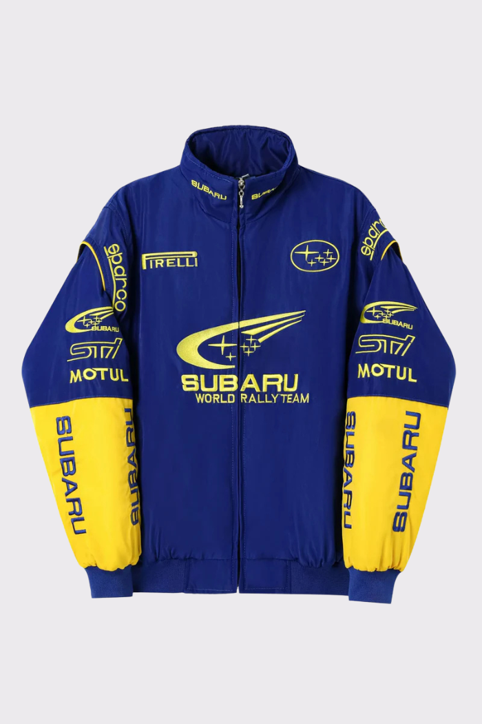Jaqueta Vintage Rally World Edição Subaru Blue 90's - Unissex